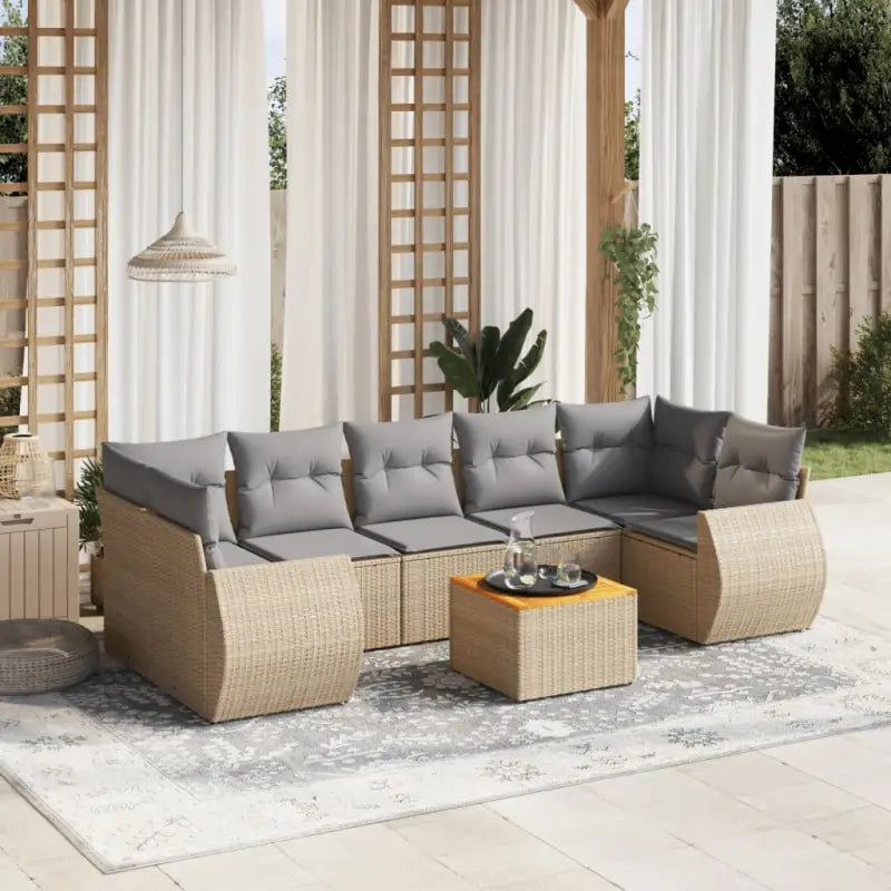 Tuinset met beige materiaal en gepoedercoat staal voor buitenplezier - Tuinsets