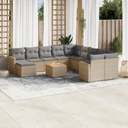 Tuinset met gemengd beige materiaal voor comfortabel buiten genieten - Tuinsets