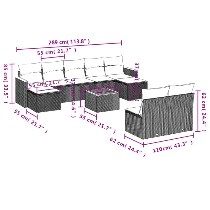 Tuinset met gemengd beige materiaal voor comfortabele buitenmomenten - Tuinsets