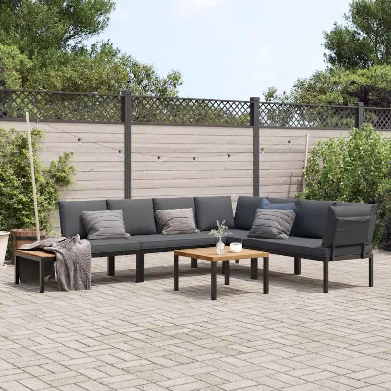 Tuinset met gepoedercoat aluminium en passende afmetingen voor jouw terras - Met tafel - Tuinsets