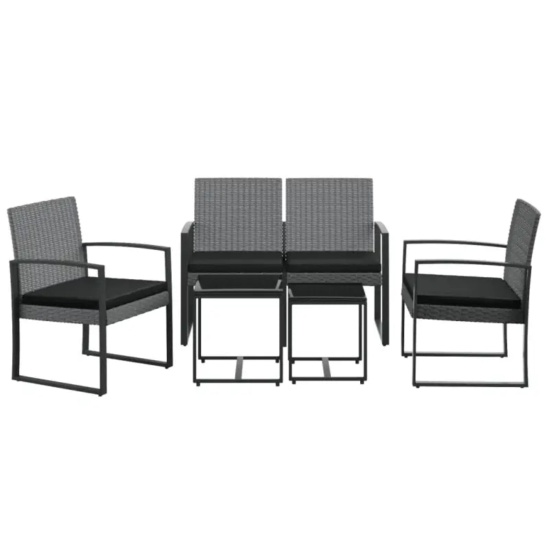 Tuinset met gepoedercoat staal afmetingen voor buitenplezier - Tuinsets