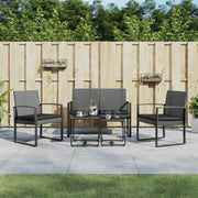Tuinset met gepoedercoat staal afmetingen voor buitenplezier - Tuinsets