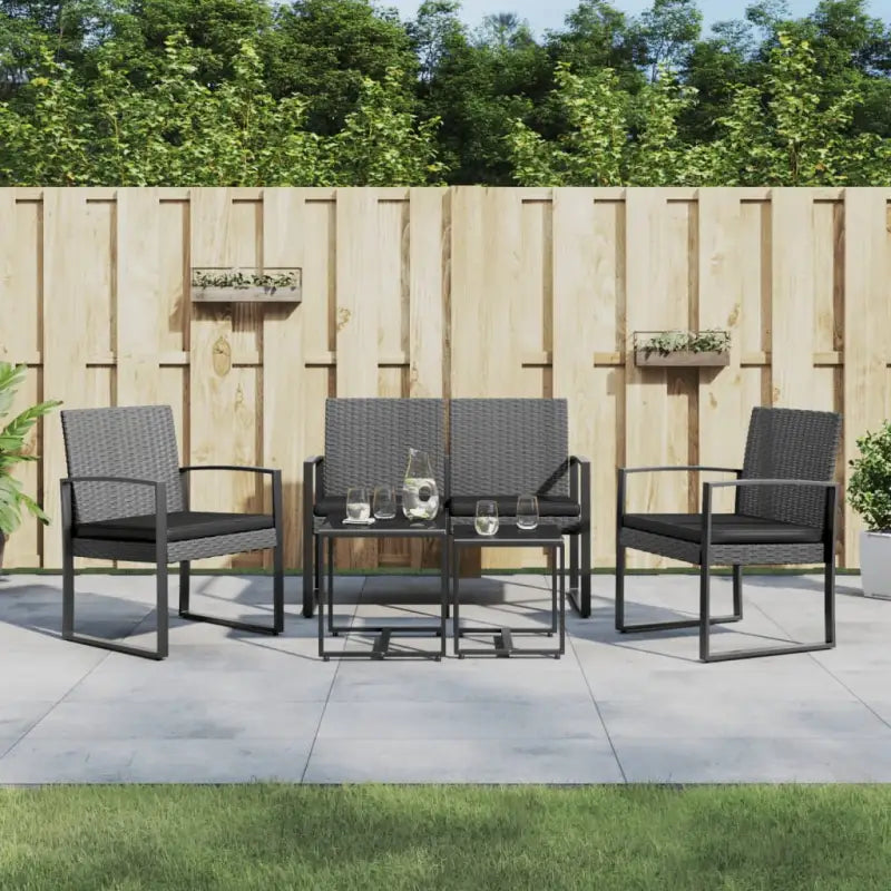 Tuinset met gepoedercoat staal afmetingen voor buitenplezier - Tuinsets