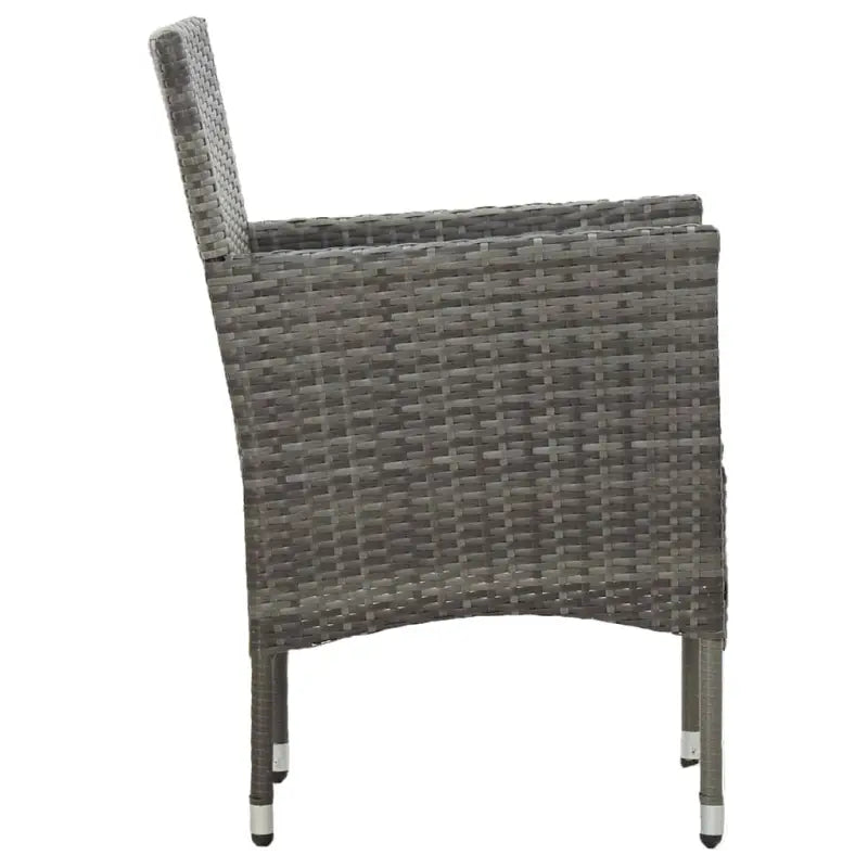 Tuinset met gepoedercoat staal en weerbestendig PE-rattan - Tuinsets