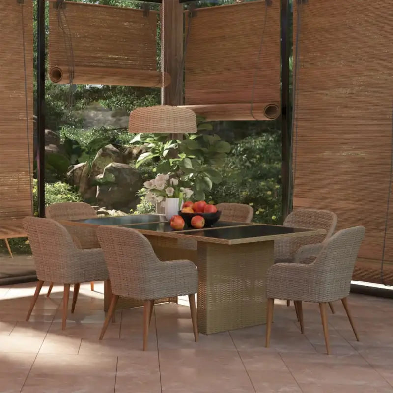 Tuinset met gepoedercoat staal voor elegant dineren en ontspannen - Tuinsets