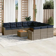 Tuinset met grijs materiaal en gepoedercoat staal voor comfortabel buitenplezier - Grijs - Tuinsets