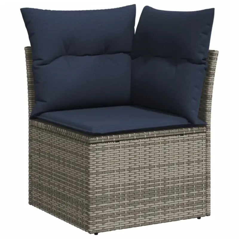 Tuinset met grijs materiaal en gepoedercoat staal voor comfortabele afmetingen zitting - Tuinsets