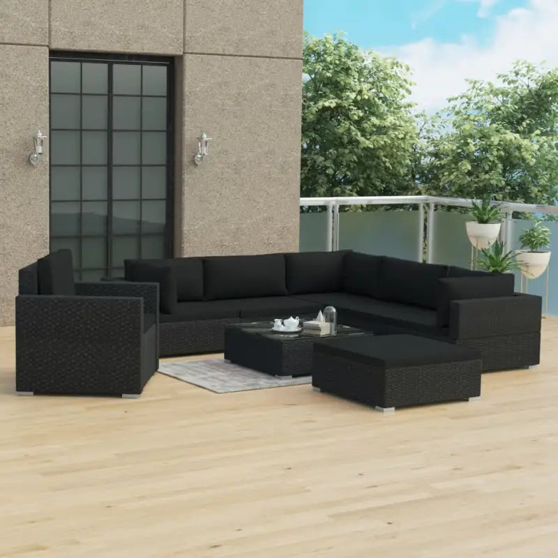 Tuinset met levering bevat stijlvolle rattan loungeset voor het hele jaar - Tuinsets