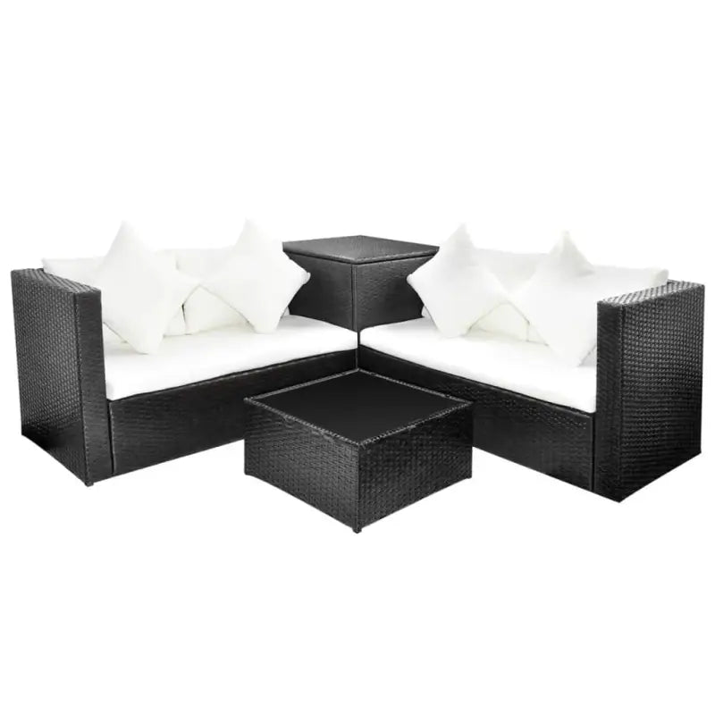 Tuinset met levering bevat stijlvolle waterdichte rattan loungeset - Tuinsets