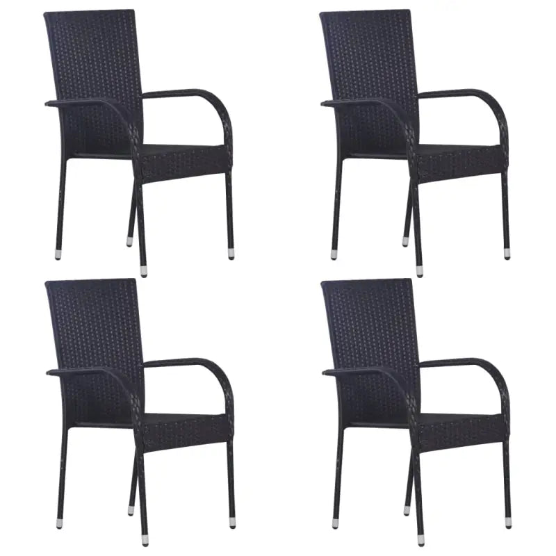Tuinset met massief acaciahout en gepoedercoat staal afmetingen - Tuinsets