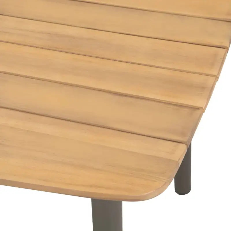 Tuinset met massief acaciahout en gepoedercoat staal afmetingen - Tuinsets
