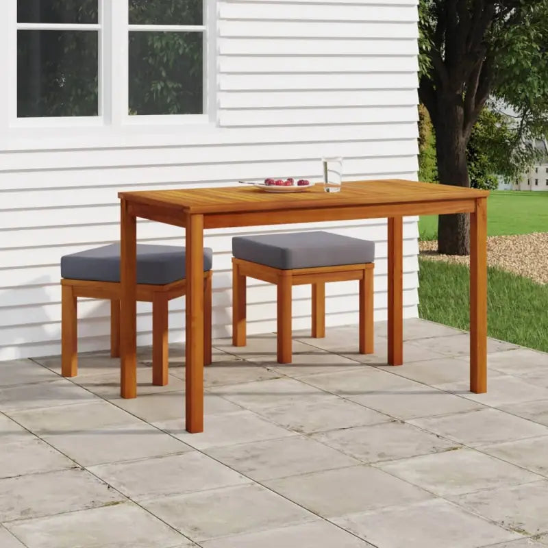 Tuinset met massief acaciahout en olieafwerking voor terras of tuin - Tuinsets