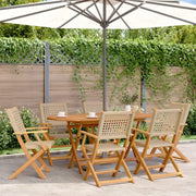 Tuinset met massief acaciahout en poly rattan voor buitenplezier - Tuinsets