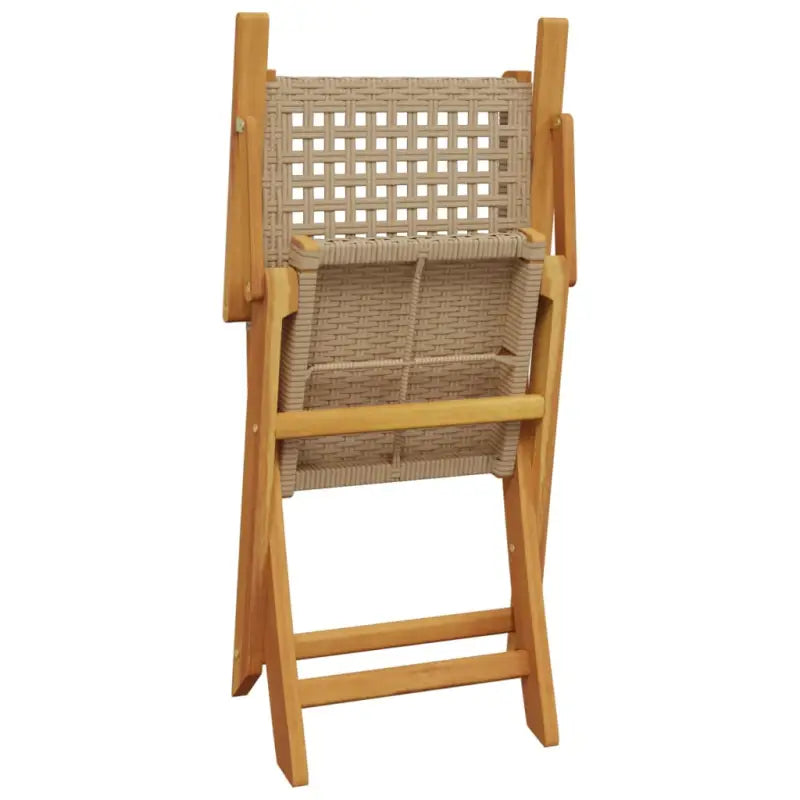 Tuinset met massief acaciahout en poly rattan voor buitenplezier - Tuinsets