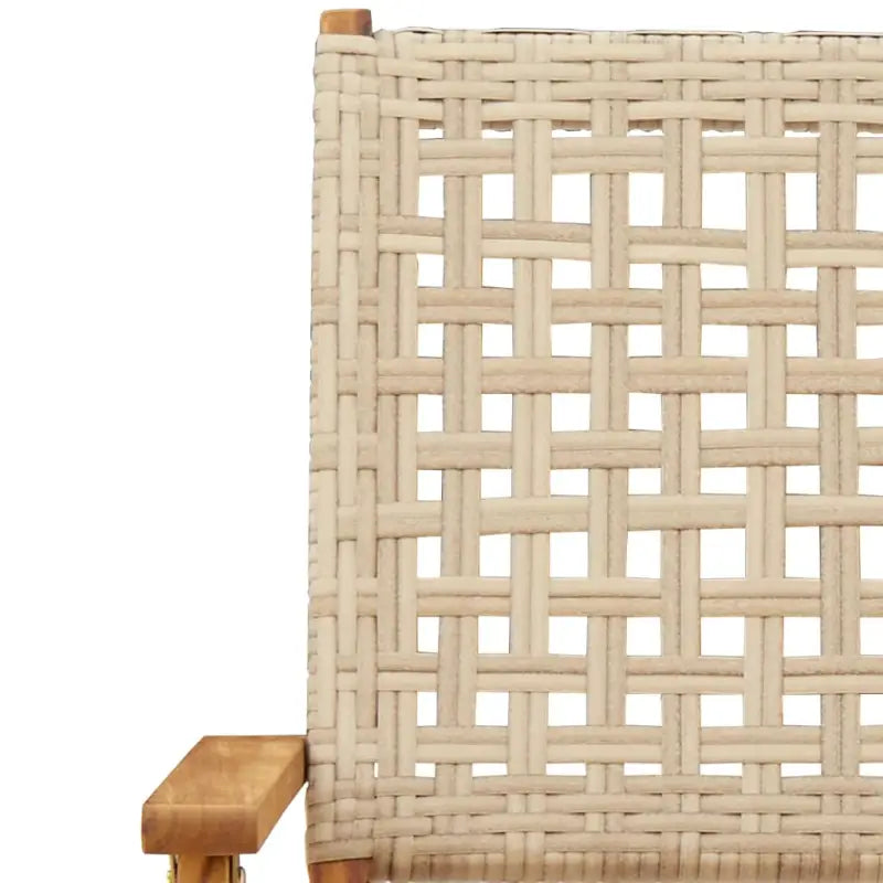 Tuinset met massief acaciahout en poly rattan voor buitenplezier - Tuinsets