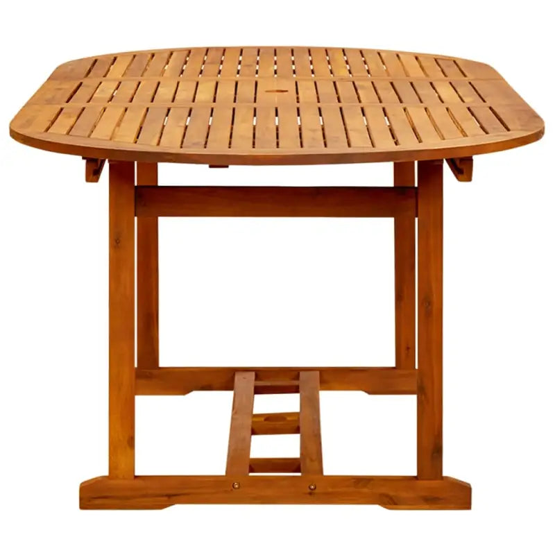 Tuinset met massief acaciahout en verstelbare rugleuning - Beige - Tuinsets