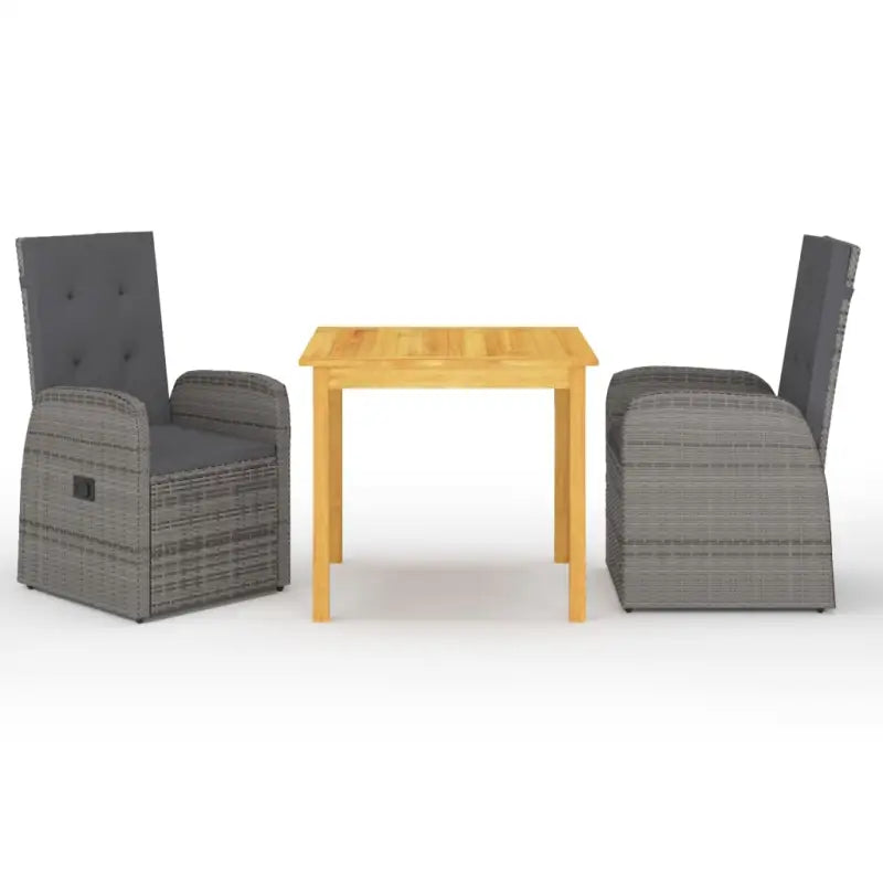 Tuinset met massief acaciahout tafel voor een stijlvolle buitenruimte - Tuinsets