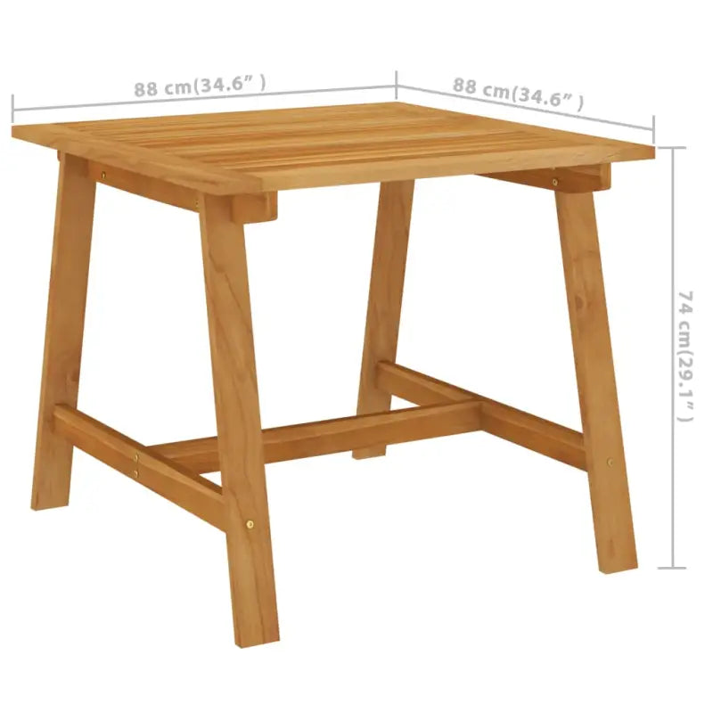 Tuinset met massief acaciahout tafel voor een stijlvolle buitenruimte - Tuinsets