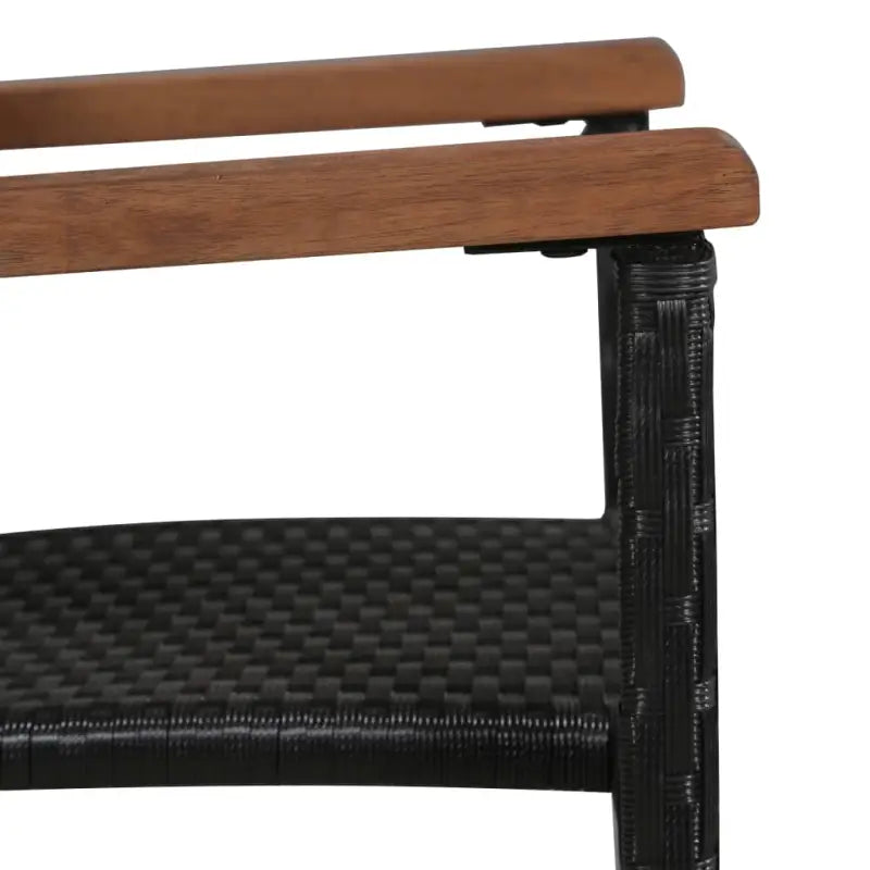 Tuinset met massief acaciahout voor een stijlvolle buitenruimte - Zwart - Tuinsets