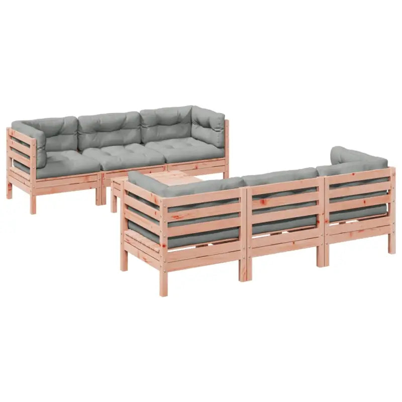 Tuinset met massief douglas vurenhout voor buiten ontspanning - Tuinsets