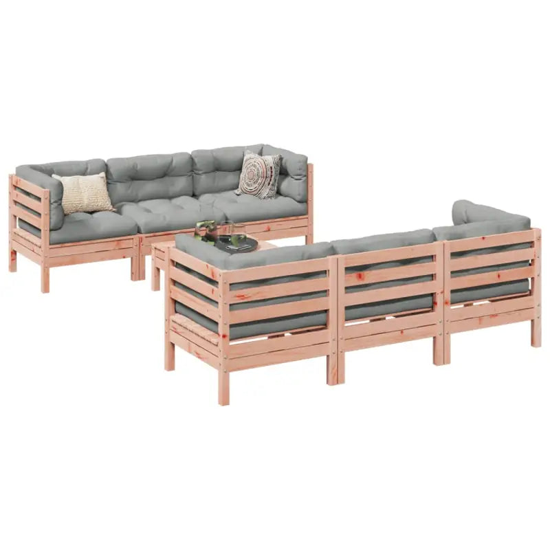 Tuinset met massief douglas vurenhout voor buiten ontspanning - Tuinsets