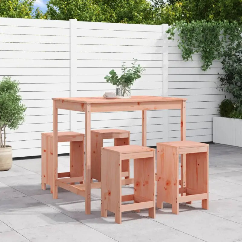Tuinset met massief douglashout voor gezellige buitenmomenten - Natuurlijk douglashout - Tuinsets