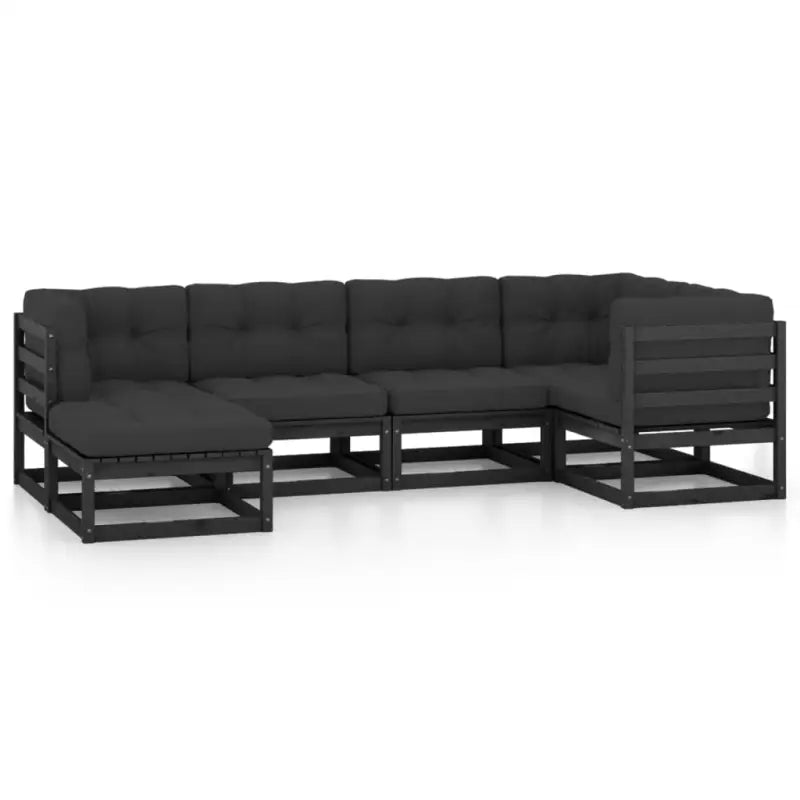 Tuinset met massief grenenhout en comfortabele rug- zijkussen - Tuinsets