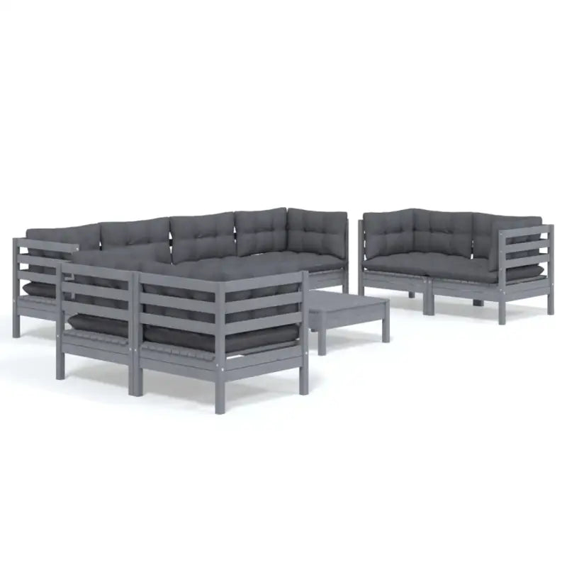 Tuinset met massief grenenhout en voetenbank tafel voor binnen en buiten - Tuinsets