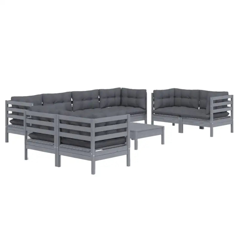 Tuinset met massief grenenhout en voetenbank tafel voor binnen en buiten - Tuinsets