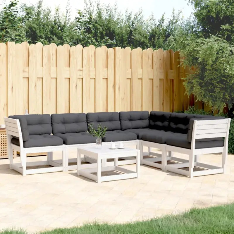 Tuinset met massief grenenhout voor een comfortabele zitervaring - Tuinsets