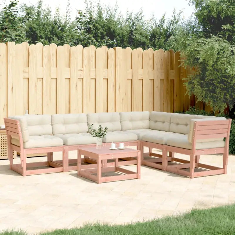 Tuinset met massief grenenhout voor een comfortabele zitervaring - Natuurlijk douglashout - Tuinsets