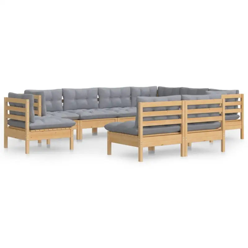 Tuinset met massief grenenhout voor ontspanning en gezelligheid - Tuinsets