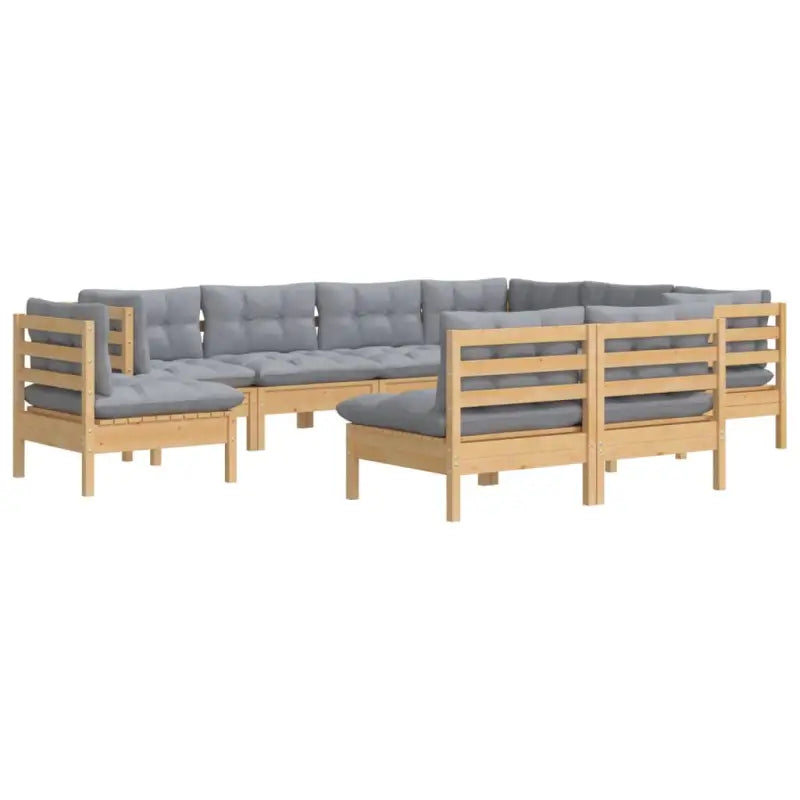 Tuinset met massief grenenhout voor ontspanning en gezelligheid - Tuinsets