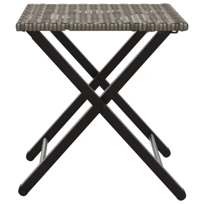 Tuinset met poly rattan en afmetingen tafel en kruk voor buitengebruik - Tuinsets