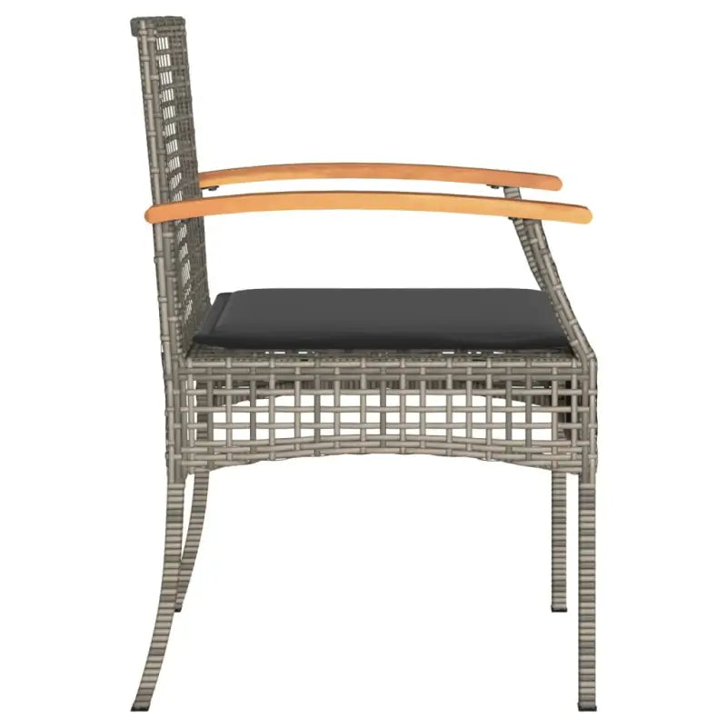 Tuinset met poly rattan en comfortabele zitervaring voor balkon of tuin - Tuinsets