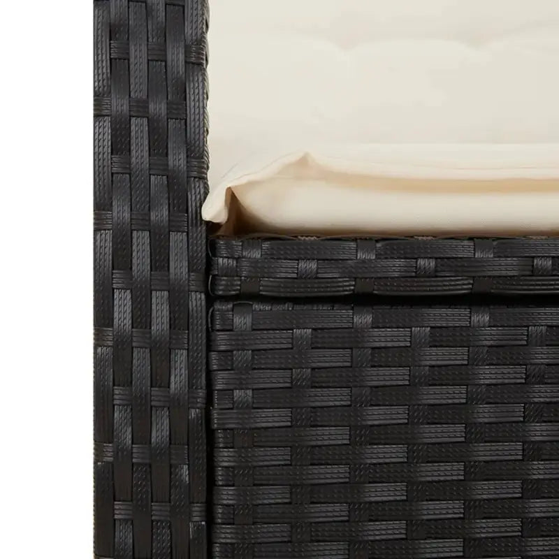 Tuinset met poly rattan en gemakkelijk schoon gehard glas - Tuinsets
