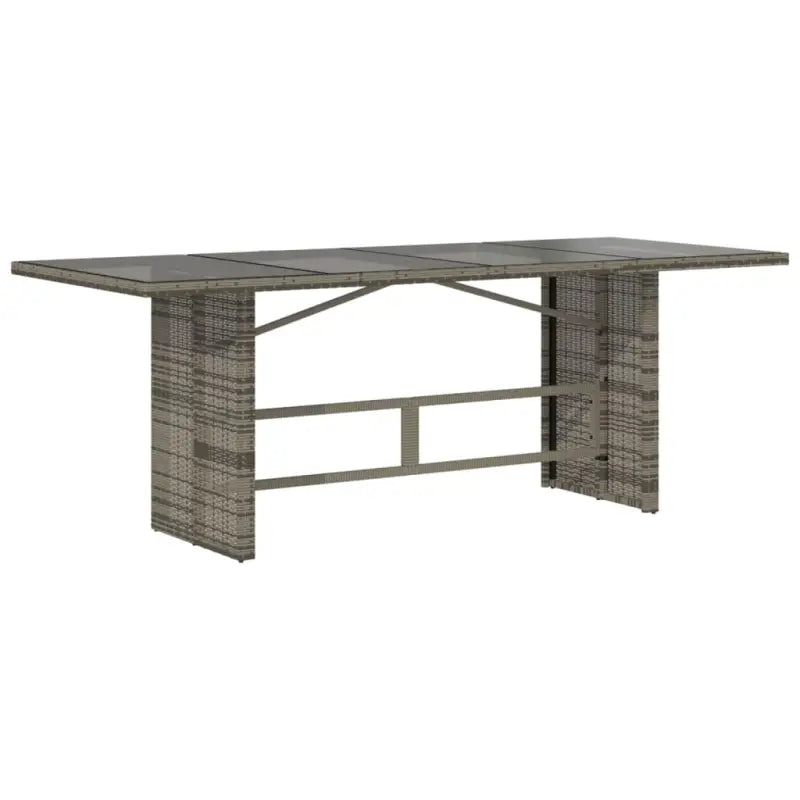 Tuinset met poly rattan en gemakkelijk schoon glas voor buiten plezier - Tuinsets