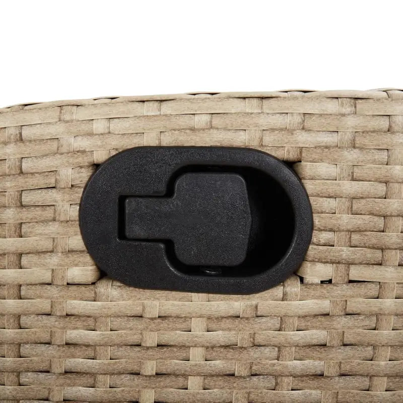 Tuinset met poly rattan en gemakkelijk schoon glas voor terras en tuin - Tuinsets