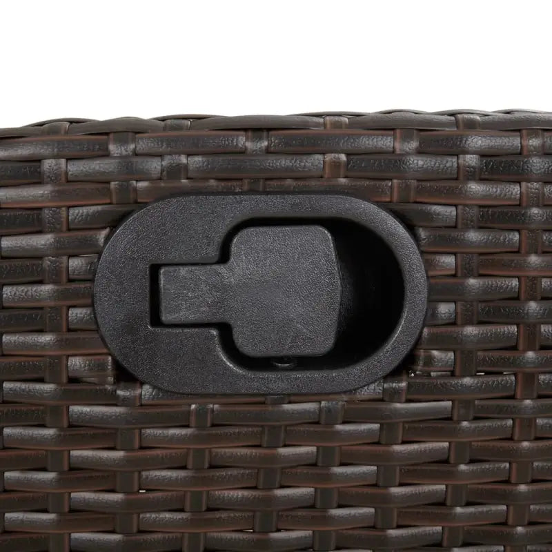 Tuinset met poly rattan en gemakkelijk schoon glazen tafelblad - Tuinsets