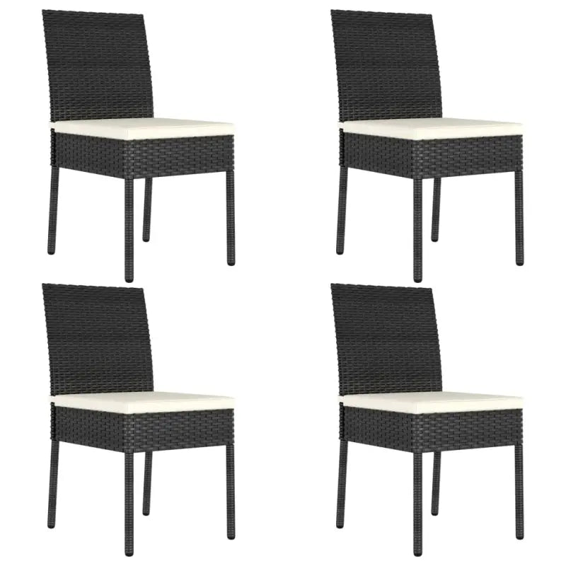 Tuinset met poly rattan en gepoedercoat staal voor buitengebruik - Tuinsets
