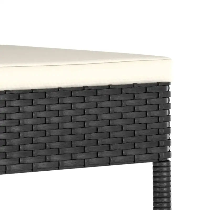 Tuinset met poly rattan en gepoedercoat staal voor buitengebruik - Tuinsets
