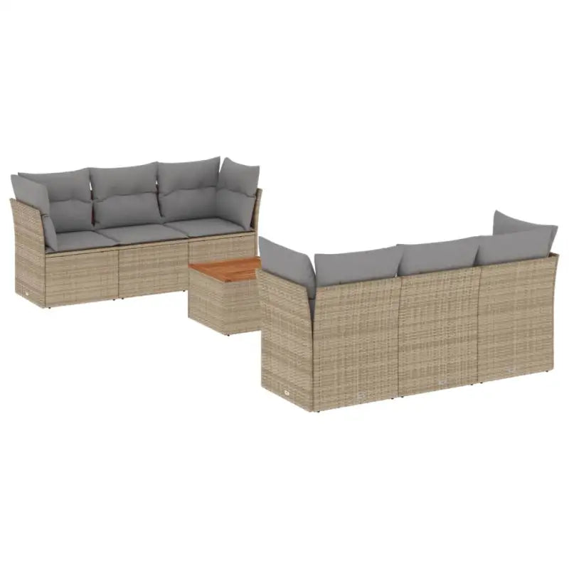Tuinset met poly rattan en gepoedercoat staal voor buitenplezier - Tuinsets