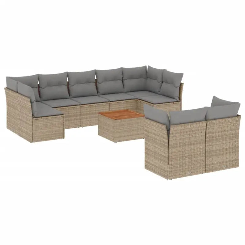 Tuinset met poly rattan en gepoedercoat staal voor buitenplezier - Tuinsets