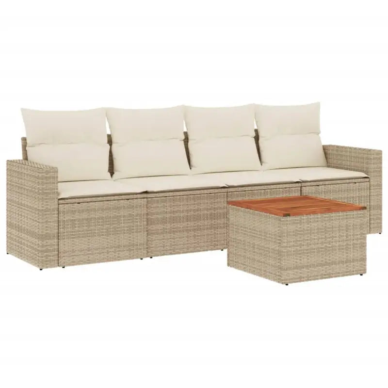 Tuinset met poly rattan en gepoedercoat staal voor buitenruimte - Tuinsets