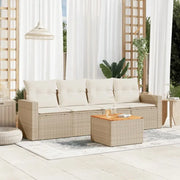 Tuinset met poly rattan en gepoedercoat staal voor buitenruimte - Tuinsets