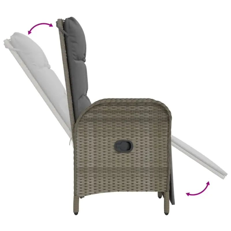 Tuinset met poly rattan en gepoedercoat staal voor elegante buitenruimte - Tuinsets