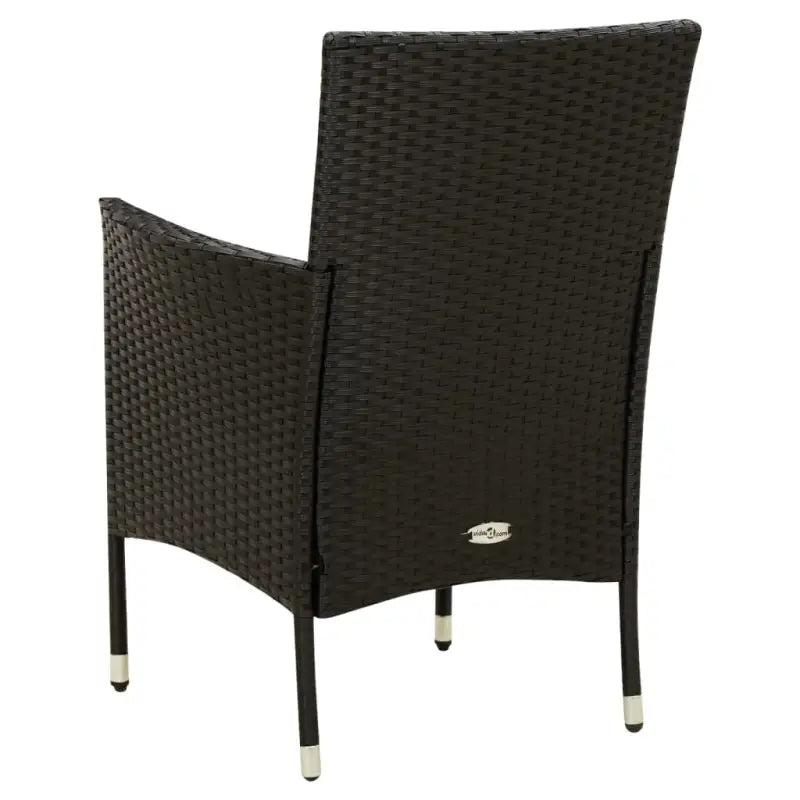 Tuinset met poly rattan en stalen frame voor buitengebruik - Tuinsets