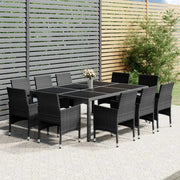 Tuinset met poly rattan en stalen frames voor een elegante buitenruimte - Tuinsets
