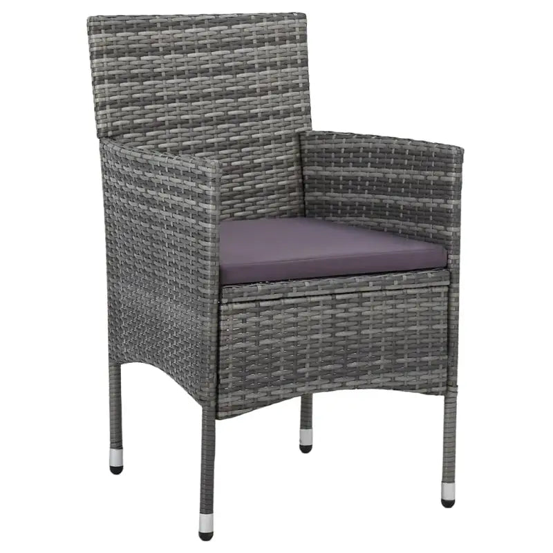Tuinset met poly rattan en stalen frames voor een elegante buitenruimte - Tuinsets