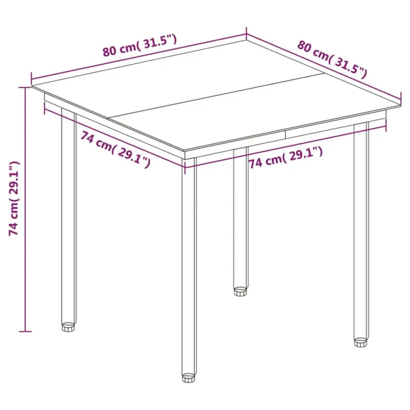 Tuinset met poly rattan en stevig stalen frame voor gezellige bijeenkomsten - Tuinsets